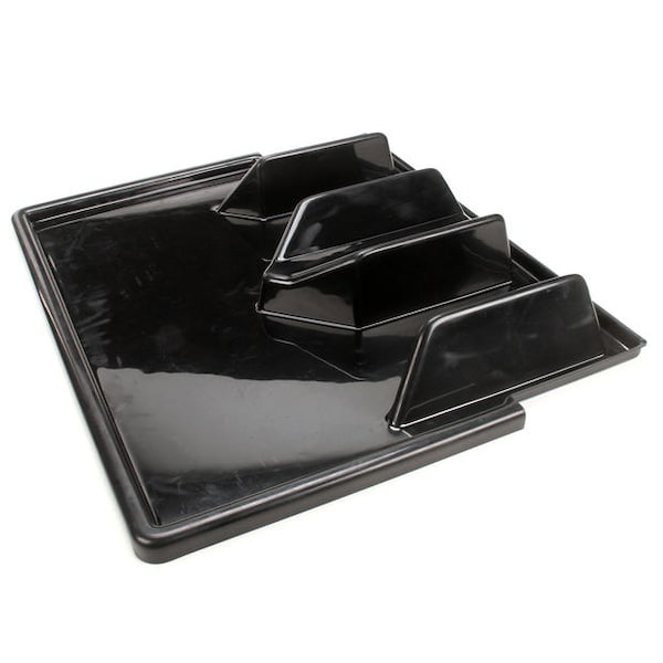 Franke Foodservice System Black Abs Large Drip Tray 19000123 - main